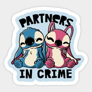 Partners In Crime Cute Lover Gift Sticker